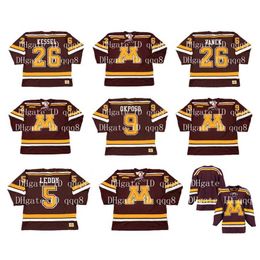 Le hockey universitaire porte un maillot Gophers vintage 26 VANEK 26 PHIL KESSEL 9 KYLE OKPOSO 5 NICK LEDDY Maillots de hockey personnalisés avec n'importe quel nom
