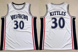 Basketball de Jersey College 199697 Villanova Wildcats Kerry Kittles 30 Retro Basketball Jersey Men039s Cousue Coutume Custom Size S57741265