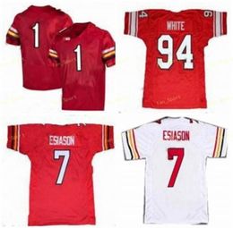 Maillots universitaires Maryland Terps 11 Kasim Hill 1 DJ Moore 7 Boomer Esiason 18 Vernon Davis 94 Randy White Football personnalisé cousu 3798299