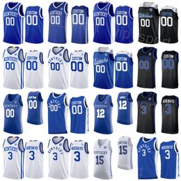 College Kentucky Wildcats Basketball Jersey 3 Bam Adebayo 15 Willie Cauley-Stein 12 Brandon Knight 4 Hamidou Diallo 21 Tayshaun Prince 3 Tyler Ulis gestikt NCAA