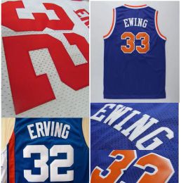 Maillots de sport pour hommes College Top Qualités Allen Iverson Patrick Ewing Shirts Dr J Julius Erving Drazen Petrovic Jersey Shirt
