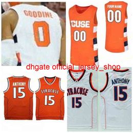 College NCAA Syracuse Orange Basketball Jersey 32 Nick Gianco 33 Elijah Hughes 34 Bourama Sidibe 35 Buddy Boeheim cosido personalizado