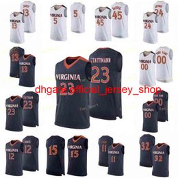 College NCAA Virginia Basketball Jersey 3 Jeff mpe 30 Jay Huff 33 Jack Salt 4 Justin McKoy 40 Barry Parkhill Custom Stitched