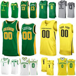 Universidad Oregon Ducks Jersey Baloncesto 1 Nfaly Dante 5 Jermaine Couisnard 0 Will Richardson 3 Keeshawn Barthelemy 13 Quincy Guerrier 11