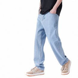 style collégial jeunesse vitalité automne droite lâche hommes hip-hop jeans de rue ins simple pure taille élastique sarouel F5WG #