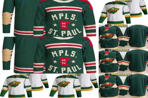 Collège Wear Wear Minnesota Hockey Jerseys Wild 4 Jon Merrill 59 Andrej Sustr 29 Marcandre Fleury 32 Filip Gustavsson 26 5652207