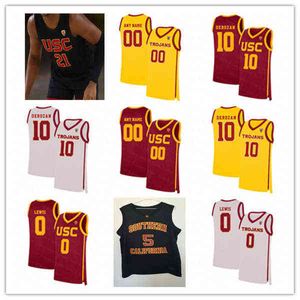 Le collège porte le maillot de basket-ball DeMar DeRozan USC Trojans Mobley Boogie Ellis Chavez Goodwin Drew Peterson Max Agbonkpolo Joshua Morgan Isai