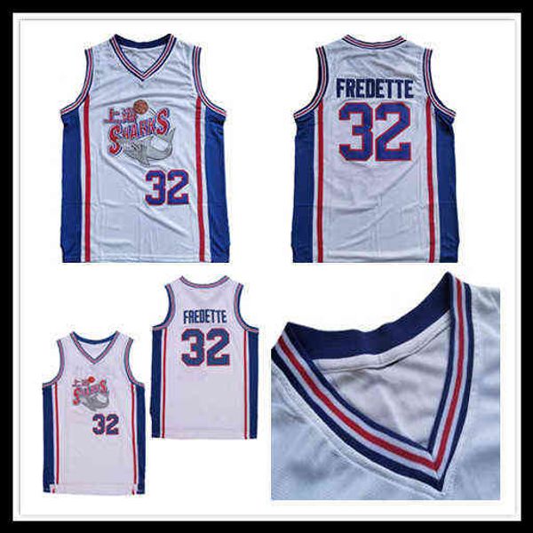 College Wears # 32 Shanghai Sharks Camisetas de baloncesto para hombre Color del equipo Jersey Jimmer Fredette cosido en blanco S-XXL