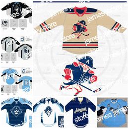 La universidad viste Nik1 Custom Milwaukee Admirals Hockey Jersey 21 Beck 31 Mark Dekanich 6 Ryan Ellis 28 Janne Niskala 13 Cory Conacher Premier Ed