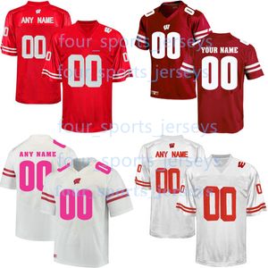 Maillots de football des Badgers du Wisconsin Tristan Monday Preston Zachman Travian Blaylock Aaron Witt Isaac Townsend Gavin Lahm William Wagner Cundiff Dort Jr.