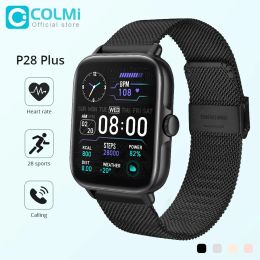 COLMI 2022 P28 Plus Smartwatch Men Bluetooth Réponse APPEL IP67 Smart Watch Smart Watch GTS3 GTS 3 pour Android iOS Phone