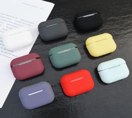 Étui pour écouteurs compatible Bluetooth sans fil en silicone Tpu coloré pour Airpods Pro housse de protection accessoires de peau pour Airpods 35508971