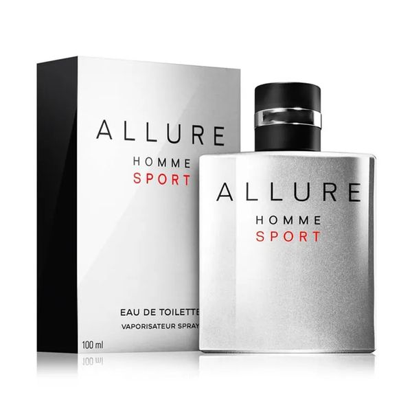 Cologne Brand Man Perfume 100ml Allure Homme Sport Perfumes 3.4fl.oz Eau De Toilette Odeur Longue Durée EDT Men Parfum Fragrance Cologne Spray