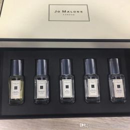 Keulen Topkwaliteit! Jo Malone London 5 Geur 9 ml*5 Beroemde merkontwerper Perfume Geur Langdurige Wholsale Fast Delivery Gift Sets Best Kwaliteit