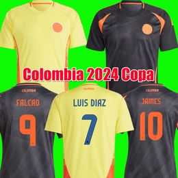 Colombie 2024 Copa America Home Away Kits Maillots de football ARIAS FALCAO JAMES 24 25 Chemises de football ensembles hommes enfants