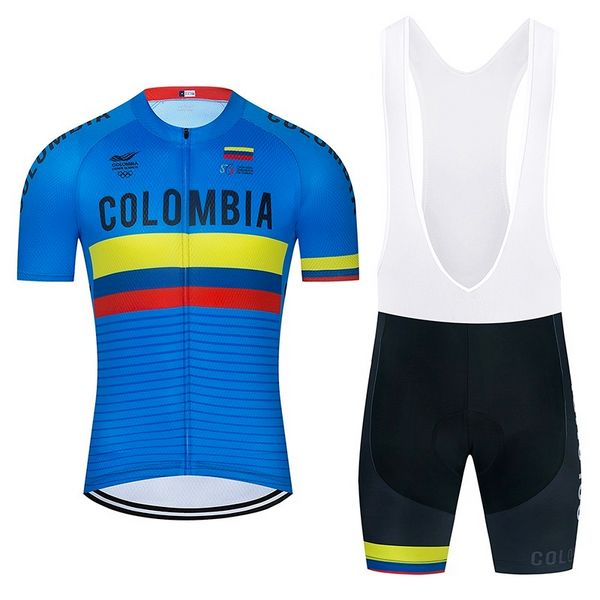 Colombie Équipe Cycliste Maillot Vélo Shorts Bib Set Ropa Ciclismo Hommes VTT Chemise Été Vélo Maillot Bas Vêtements À Séchage Rapide