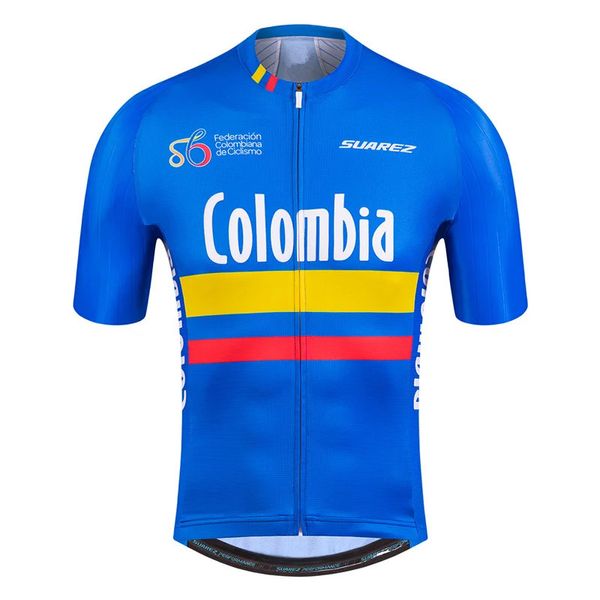 Colombia Suarez Summer Cycling à manches courtes Chôtieaux Bicycle Ciclismo T-shirt Sport Wear Motocross Mountain Bike Vêtements 240318