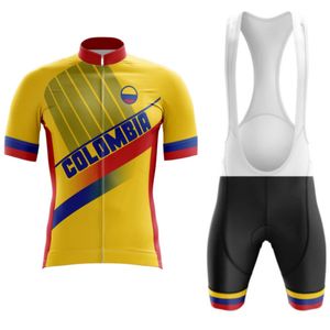 Colombia Team Cycling Jersey Vino Mountain Wear Vêtements Courts courts sets MTB ROPA CICLISMO BICICLETAS UNIFICAL MAILLOT CULOTE OUTDOOR SUIT V1