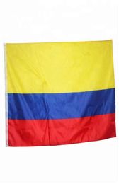 Drapeau colombien 3x5 pieds 150x90cm, impression en Polyester, drapeau National de vente en intérieur avec œillets en laiton, Shippin7776211