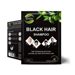 Couleur 10 pièces shampoing noir colorant capillaire colorant capillaire shampoing cheveux noirs cheveux naturels Gel fort crème teinture capillaire
