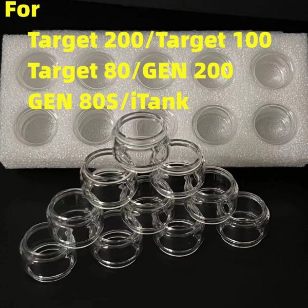 Couleur 10pcs de remplacement de remplacement tube en verre gras pour Itank Target 200 100 80 Gen 200 Gen 80s Récipient en verre Couleur d'eau accessoire