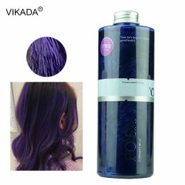 Kleur 500ml Haarverf Crème Mode Blauw Haar Waxen Modder DIY Tijdelijke Styling Haarkleur Crème Geen Schade Gemakkelijk wassen Paars Haarverf Wax