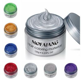 Kleur 7 Kleuren 120g Harajuku Styling Haar Wax Dye Eenmalige Molding Pasta Maquillaje Schoonheid Gezondheid Veilig Geen Sensetive club Party