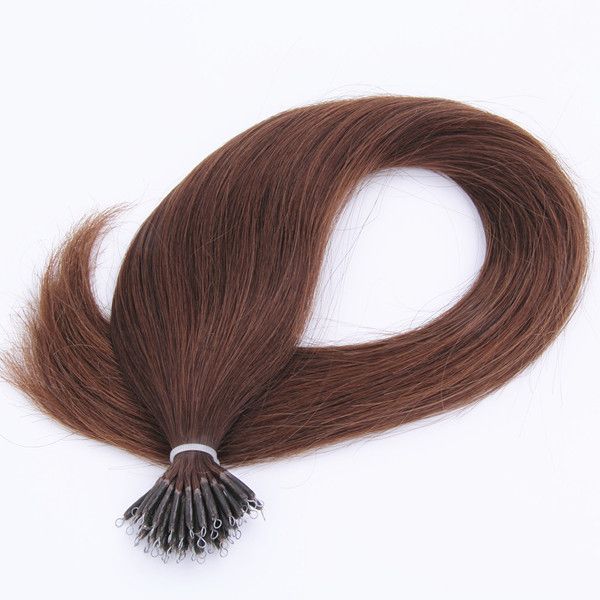 Bon prix cuticules alignées cheveux humains Nano anneau Extensions de cheveux 0.8Gram brin 200 brins un Lot, express gratuit