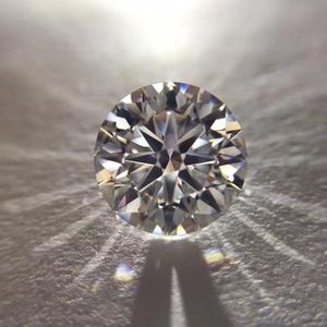 Bague en moissanite ronde et brillante, couleur 9mm, ample, pour la fabrication de bijoux, boucles d'oreilles en pierre, matériau 3ct