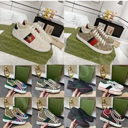 Luxe Tennis 1977 Heren Sneakers Bee Ace Sneaker Designer Schoenen Dames Schoenen Vintage Canvas Trainer Leer Plat Rubber Geborduurd Platform Sneaker