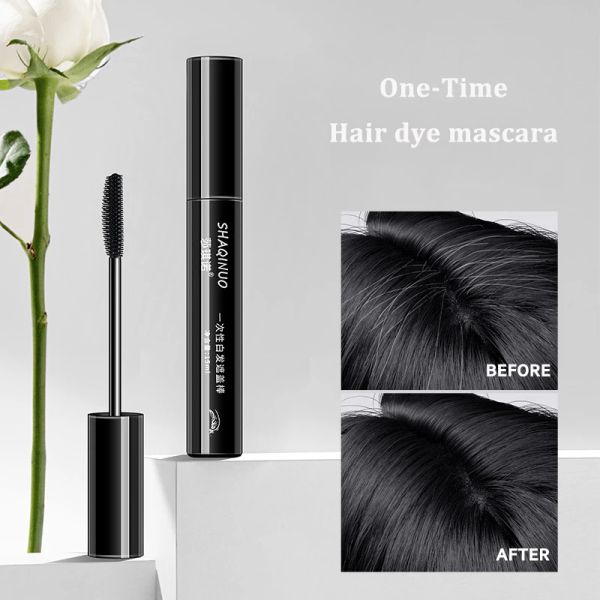 Color negro marrón OneTime tinte para el cabello máscara de pestañas cobertura instantánea de raíces grises crema para cubrir el cabello en barra cobertura temporal tinte para el cabello blanco