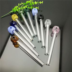 Pot droit en verre d'os de couleur EN STOCK pipe en verre barboteur pipe eau bong en verre