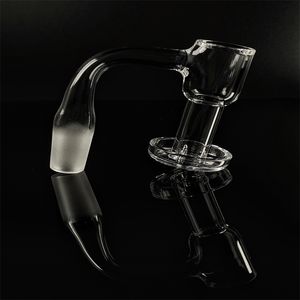 Terp slurper 90 degrés quartz tige clou narguilé givré 14mm mâle lance deux perles lumineuses rougeoyantes pour plate-forme pétrolière bongs en verre erig vaperizor (BBG-004)