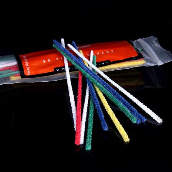 Accessoires de tuyau de nettoyage de couleur brosse paquet de 50 recyclage polyvalent à travers les tiges et les parties de la barre