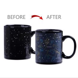 Couleur Constellation changeant 12 tasses créatives THEAU RÉACTIF Céramique Tasses à thé Tasse de café Milk Water