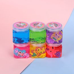 Couleur cristal boue Slime jouets pour enfants antiadhésif Puzzle amusant bricolage soulagement du Stress jouet cadeaux drôles 165g S2215