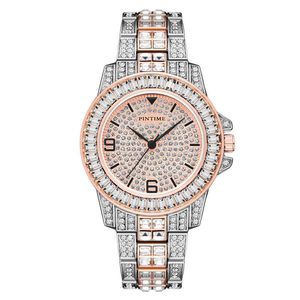 Kleur Diamond Half Diamond Herenkwarts Kijk Reloj Hombre Watch voor mannen