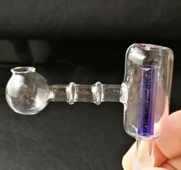 Kleur Dubbellaags Filter Pot Glas Bongs Accessoires, Kleurrijke Pijp Roken Gebogen Glazen Pijpen Oliebrander Pijpen Waterleidingen DAB RIGHT GLAS