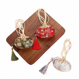 Cordon de couleur suspendu Decorati Fr motif style chinois sac de rangement sac à main pochette vide Sachet femmes sac à bijoux Z9Hr #