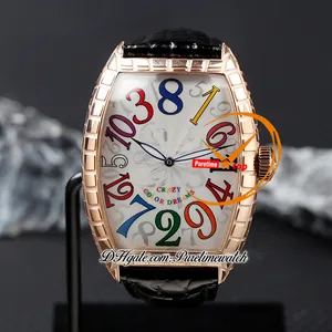 Color Dreams 8880CH CARZY HEURES A21J MENSEAL AUTOMATIQUE MONTRE ROSE GOLD CROCO MOTEMENT SIGNER SIGHT