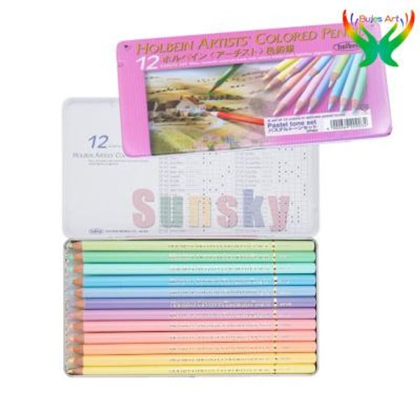 Couleur holbein artiste huile couleur crayon macarone couleur correspondant 50 couleurs de papier plomb box artiste artiste dessin crayon art de peinture fournitures