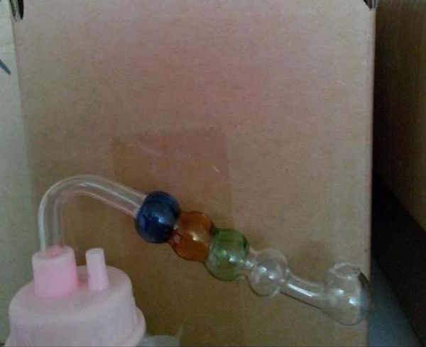 La couleur est un pot à bulles quadruple - pipe à narguilé en verre gongs en verre - plates-formes pétrolières bongs en verre pipe à narguilé en verre - vap- vaporisateur