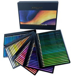 Crayon de couleur à base d'huile, ensemble de 72 couleurs, vente en gros, crayon de couleur pour dessin, brosse de styliste