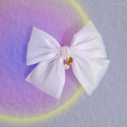 Color LED Luminoso para mujeres Clips de cabello Pearl Romántica Flashing Butterfly Girl Clips Big tamaño