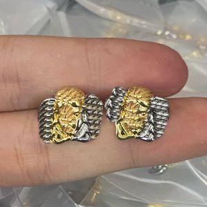 Correspondance des couleurs Bijoux de créateur Diamants complets Boucles d'oreilles pour femmes Boucles d'oreilles Banshee Medusa Head Portrait Pattern Earring New Designed HMER27 --01