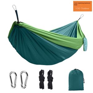 Hamac en nylon résistant au renversement, couleur assortie, pour camping en plein air, double vente