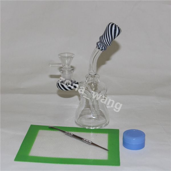 narguilés couleur mini bécher Heady Bong Dab Rig bongs quartz banger bol ongles plates-formes pétrolières cire barboteur tuyaux narguilés conduite d'eau