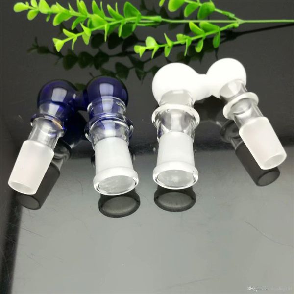 Adaptador de vidrio de hongo de color Tubos Bongs de vidrio para fumar Burbujas de vidrio para pipa de fumar Colores de mezcla