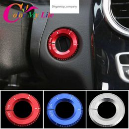 Color My Life – autocollants de cercle de trou de porte-clés de garniture de commutateur d'allumage de voiture, pour Mercedes Benz classe A C GLA CLA GLC W205 W212 X253 C117