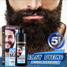 Color New Beard Dye Shampoo Instant Beard Dying 200ml Natural Permanent Hair Color Cover Permanent Hair Color